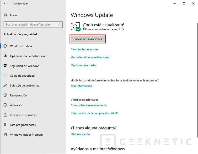 Geeknetic Cómo desactivar las actualizaciones automáticas en Windows 10 9