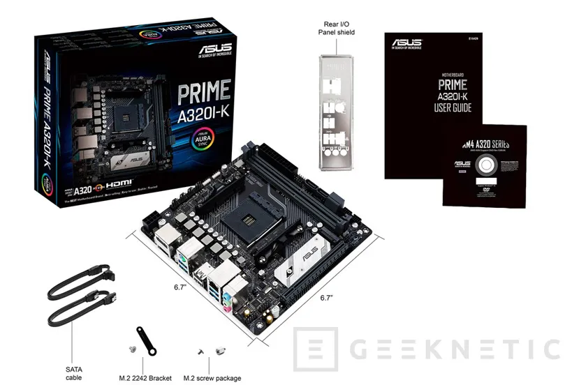 Geeknetic La placa mini ITX Prime A320I-K de Asus llega como solución económica para un equipo Ryzen compacto  3