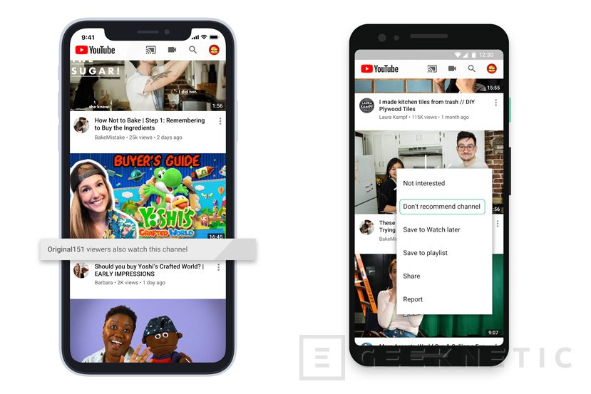 Geeknetic Los cambios que Youtube ha introducido en su algoritmo permitirán a los usuarios obtener más control sobre las recomendaciones 1