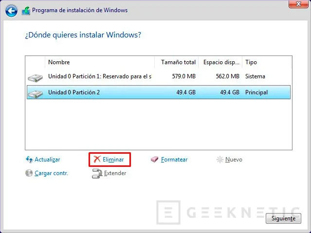 Geeknetic Cómo formatear Windows 10 22