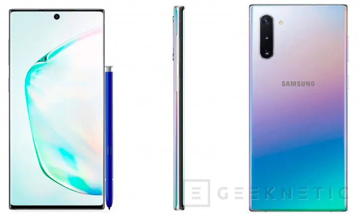 Geeknetic Se filtran las imágenes de prensa de los Samsung Galaxy Note 10 y Note 10+ y revelan un modelo con un gradiente de color 1