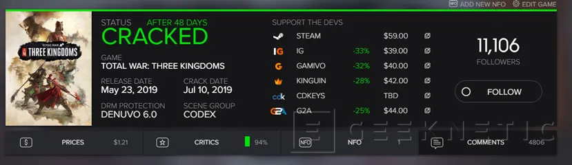 Geeknetic Denuvo 6.0 ha sido crackeado de nuevo dejando claro que ningún DRM es invencible 1