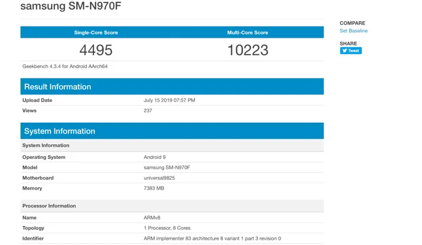 Geeknetic Filtrados los primeros benchmarks del Exynos 9825 del Galaxy Note 10 a 7 nanómetros 3