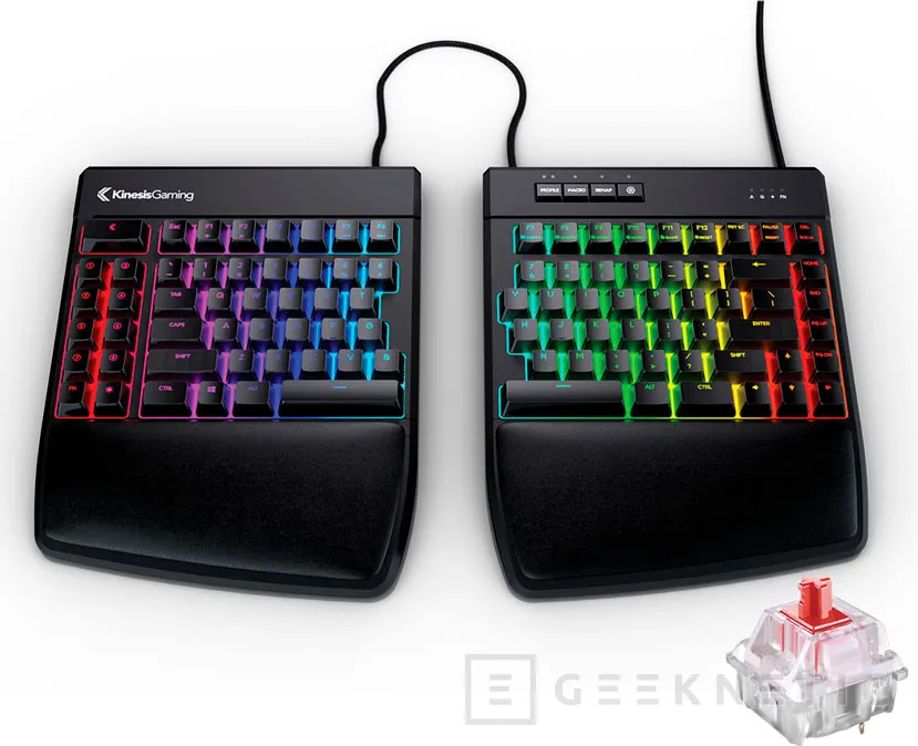 Geeknetic Kinesis Gaming lanza el teclado mecánico Freestyle Edge RGB como dos mitades de un teclado completo 1