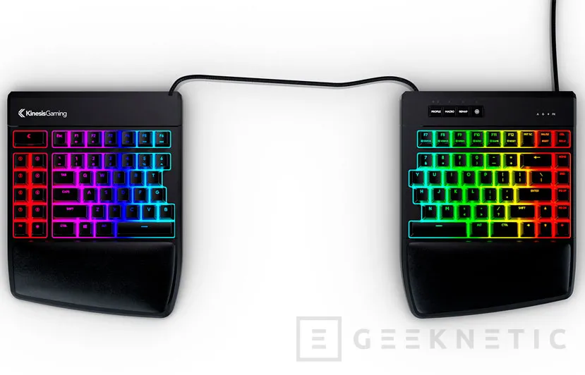 Geeknetic Kinesis Gaming lanza el teclado mecánico Freestyle Edge RGB como dos mitades de un teclado completo 2