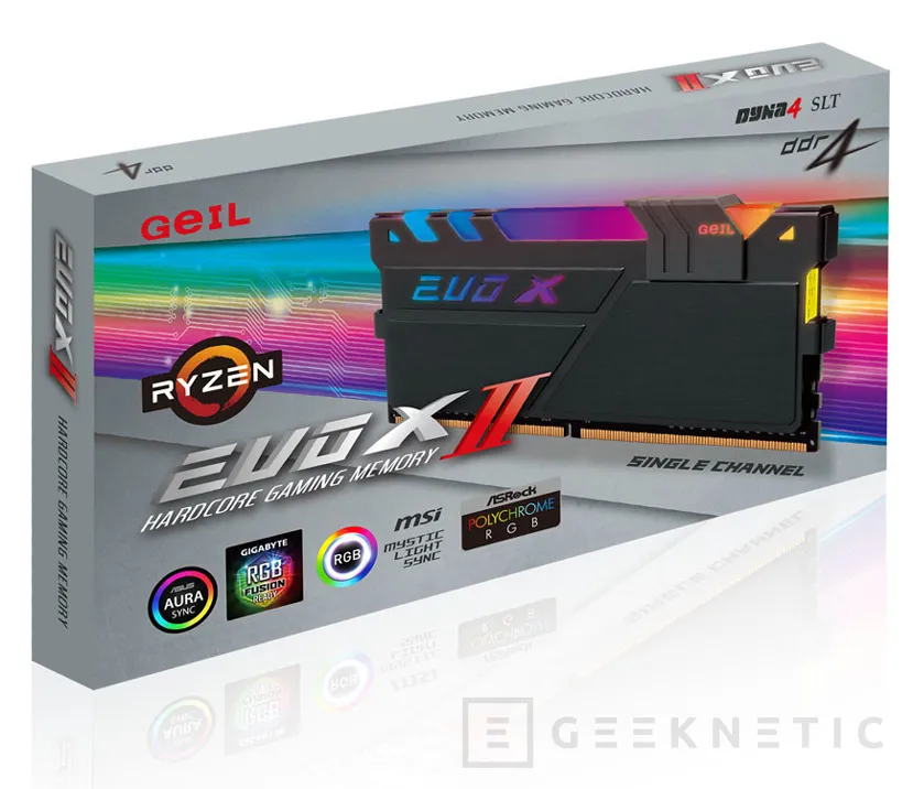 Geeknetic Las memorias DDR4 Geil EVO X II y EVO X II ROG-Certified RGB y una edición optimizada para Ryzen llegan sin cables al mercado 3