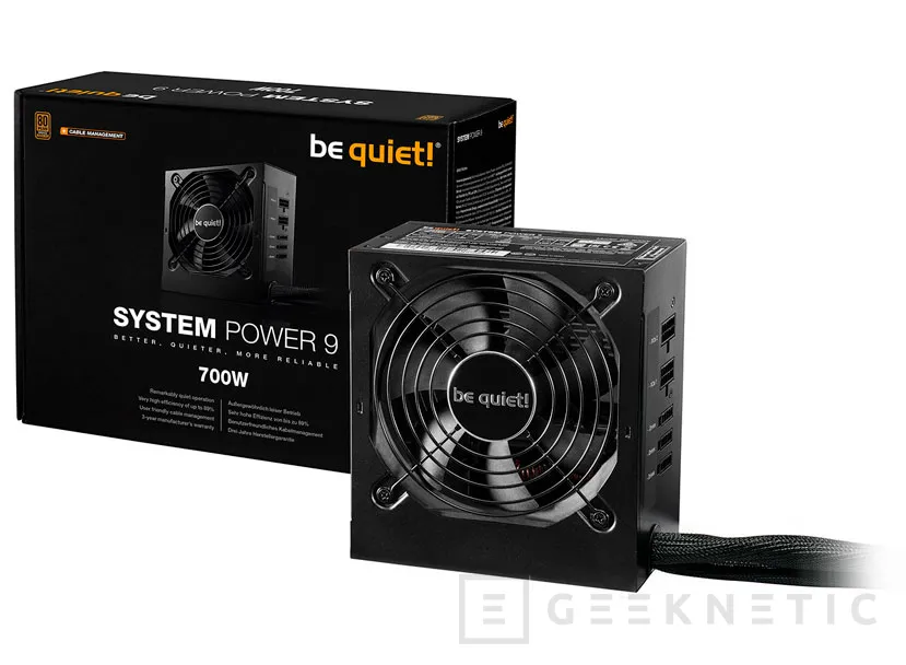 Geeknetic be quiet! estrena la familia de fuentes System Power 9 CM con eficiencia 80+ Bronce y hasta 700 W 2