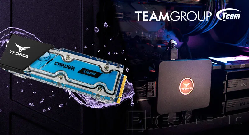 Geeknetic Teamgroup lanza los SSD M.2 PCIe T-Force Cardea con refrigeración líquida y una controladora RGB magnetizada 2