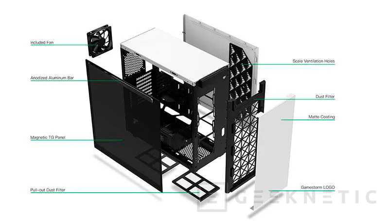 Geeknetic La caja Deepcool MACUBE 550 llega con cristal templado magnetizado y un diseño minimalista 1