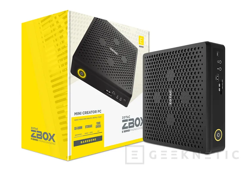 Geeknetic ZOTAC ZBOX MAGNUS E Series, mini PCs orientados a creadores con gráficas GeForce RTX y procesadores Intel Core 9ª Gen 1