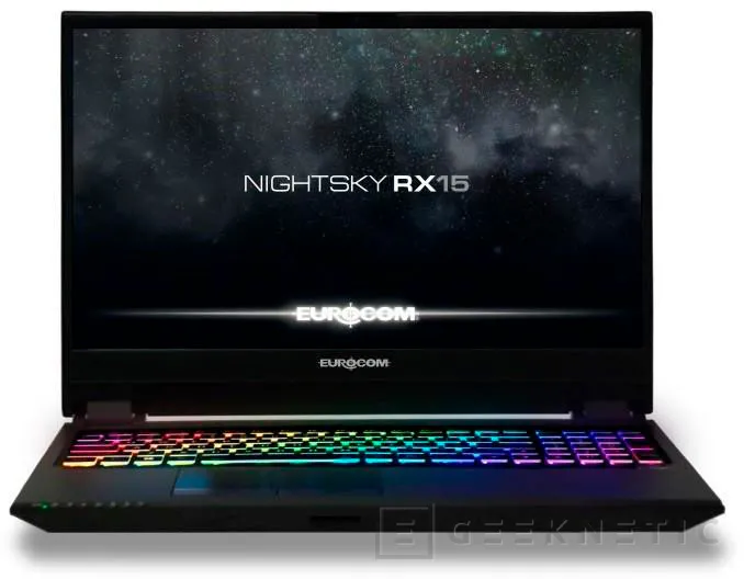 Geeknetic El Eurocom Nightsky RX15 llega con panel de 240 Hz, Core i9-9980HK y NVIDIA RTX 2070 3