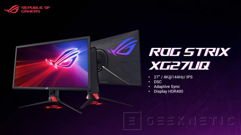 Geeknetic Los nuevos monitores gaming de ASUS ofrecen resoluciones 4K y hasta 240Hz de frecuencia de refresco 4