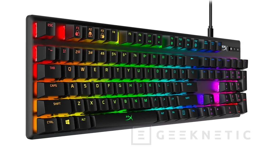 Geeknetic HyperX lanza una versión de su teclado Alloy Origin con interruptores HyperX Blue 2
