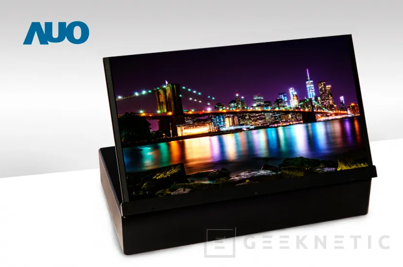 Geeknetic AUO desvela un panel impreso OLED 4K de 17,3 pulgadas a 120 HZ y una nueva pantalla AMOLED plegable para smartphones 1