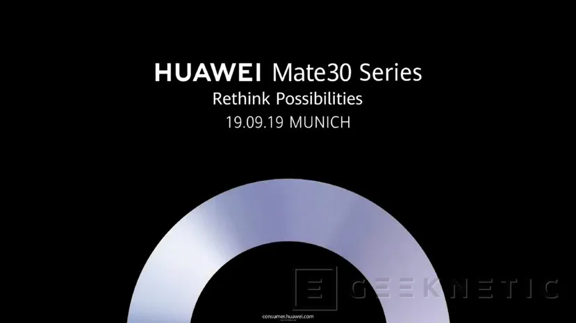 Geeknetic Los Huawei Mate 30 se presentarán el día 19 de septiembre en Munich 1