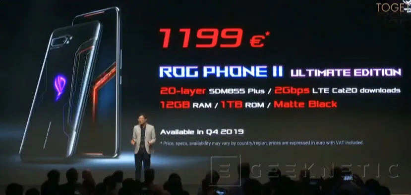 Geeknetic El ROG Phone II llega a Europa con el Snapdragon 855 Plus, pantalla AMOLED a 120Hz y 6000mAh de batería por 899 euros 4