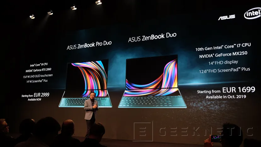 Geeknetic Asus ZenBook Duo: el revolucionario sistema de doble pantalla táctil llega a Europa desde 1699 Euros 2