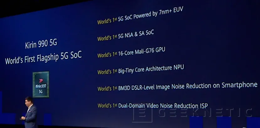 Geeknetic Se lanza el SoC Kirin 990 que llevarán los Huawei Mate 30, el primero con 16 núcleos de GPU Mali-G76 y 5G integrado 9