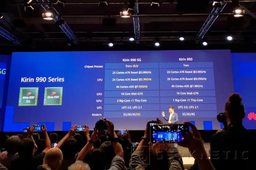 Geeknetic Se lanza el SoC Kirin 990 que llevarán los Huawei Mate 30, el primero con 16 núcleos de GPU Mali-G76 y 5G integrado 8