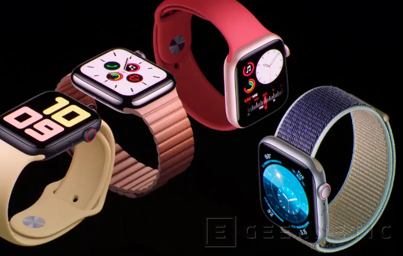 Geeknetic Apple lanza el reloj inteligente Watch Series 5 con pantalla retina Always-On ajustable entre 1 y 60 Hz 2