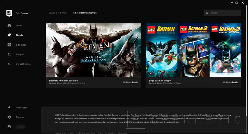 Geeknetic Epic Games regala seis juegos de Batman en su plataforma de juegos hasta el 26 de septiembre 1