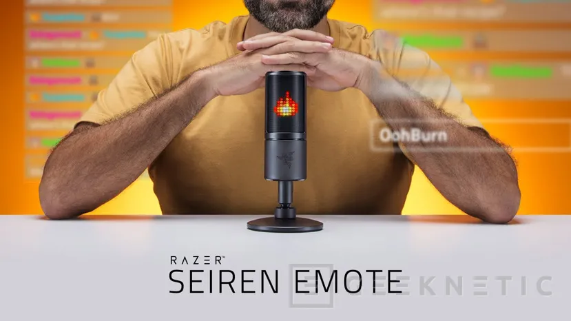 Geeknetic El micrófono Razer Seiren Emote debuta con una pantalla LED con emoticonos para streaming 1