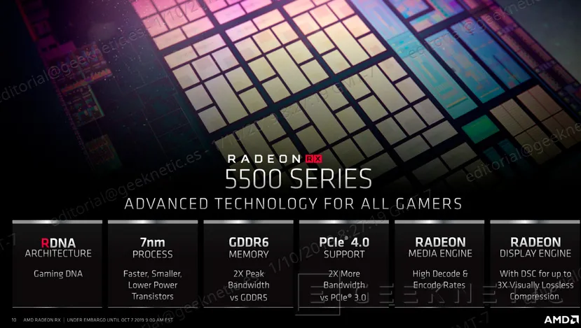 Geeknetic AMD lanza las Radeon RX 5500 con arquitectura RDNA orientadas a Gaming 1080p en sobremesas y portátiles 2