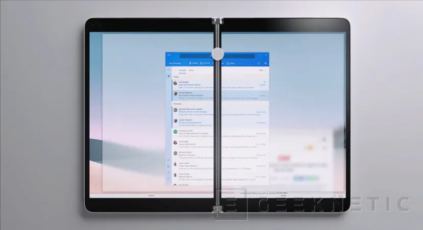 Geeknetic La Microsoft Surface Neo pesa tan solo 655 gramos y estrena un diseño plegable de doble pantalla 1