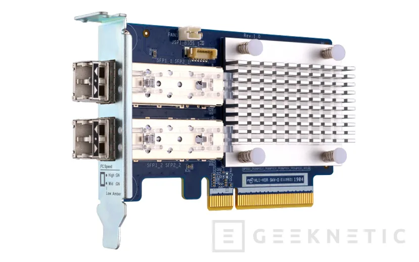Geeknetic Hasta 32 Gbps con las nuevas tarjetas de red SFP+ QNAP QXP-G2FC 1