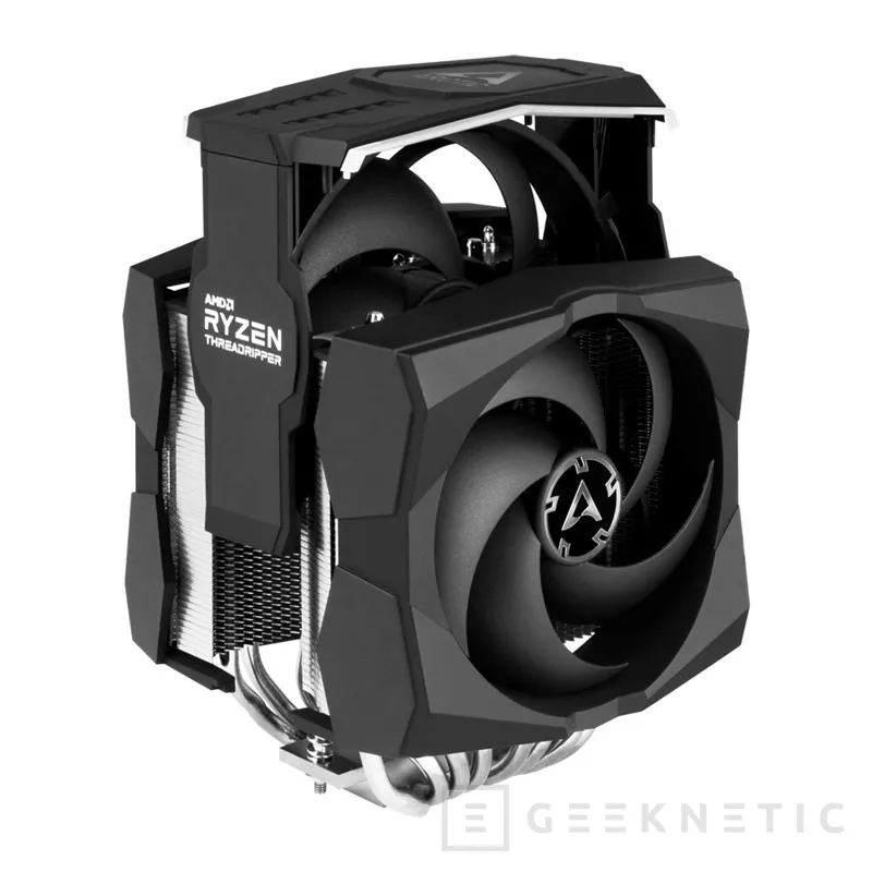 Geeknetic Arctic lanza su disipador de doble torre Freezer 50 TR con 8 heatpipes y ARGB para procesadores AMD Ryzen Threadripper 3