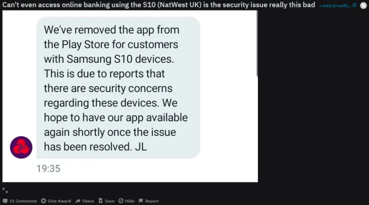 Geeknetic Las apps de algunos bancos están baneando a los Samsung Galaxy S10 y Note 10 debido a la baja seguridad de sus sensores de huellas 2