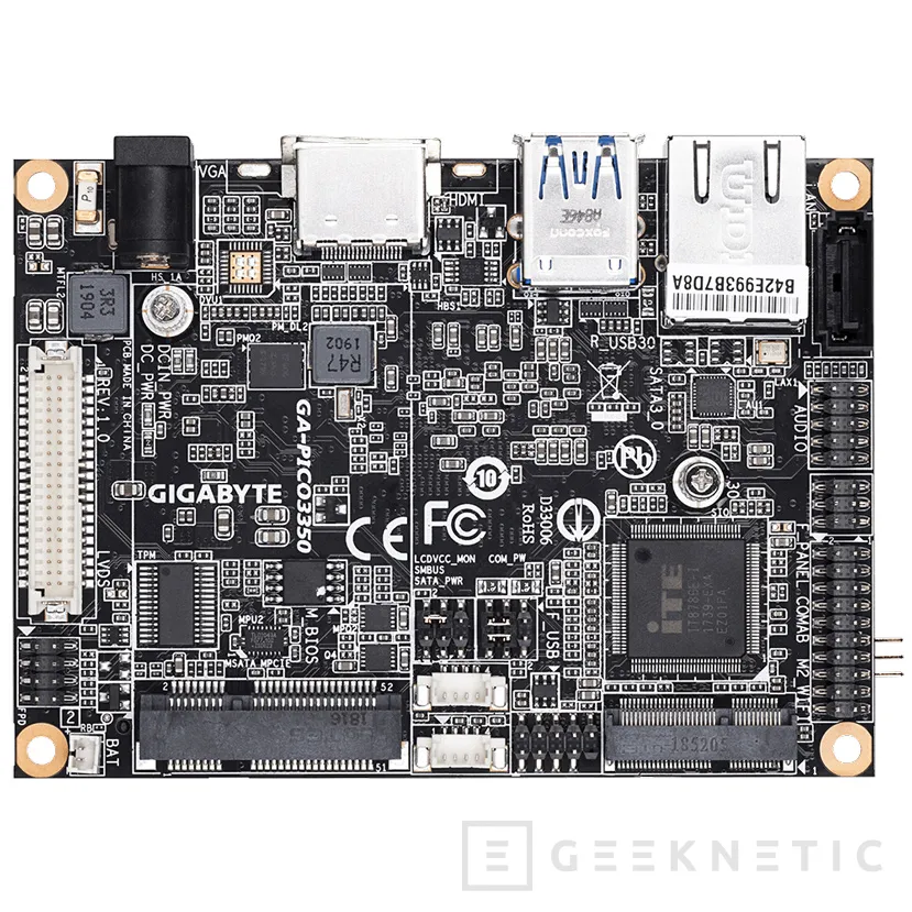 Geeknetic La placa base GA-PICO3350 de Gigabyte incluye un Intel Celeron N3350 dual core y cabe en la palma de la mano 1