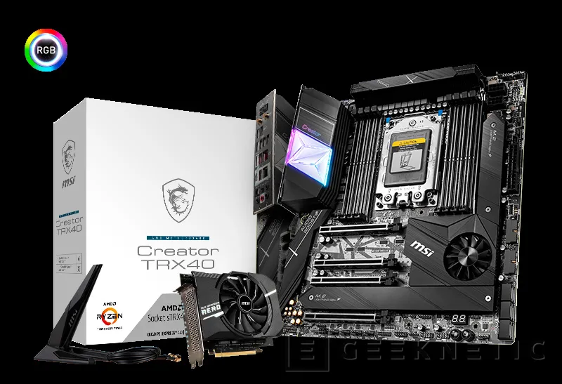 Geeknetic MSI lanza tres placas base con el chipset TRX40 para AMD Threadripper de tercera generación 1