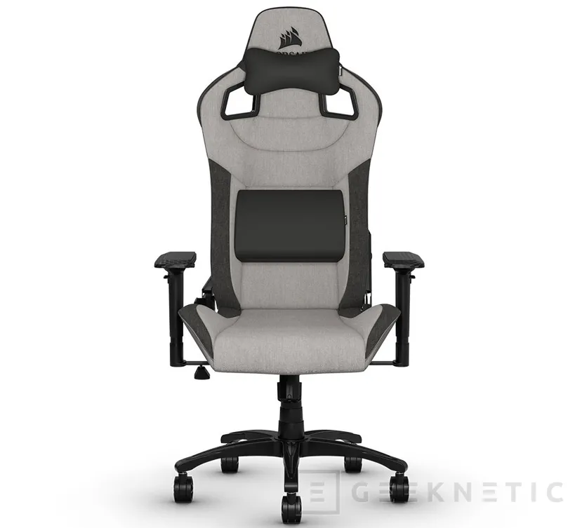 Geeknetic La silla gaming T3 RUSH de Corsair llega fabricada con tela transpirable y reposabrazos 4D 2