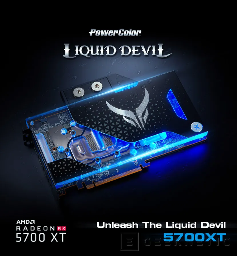 Geeknetic PowerColor revela su AMD Radeon RX 5700 XT Liquid Devil refrigerada por agua 1
