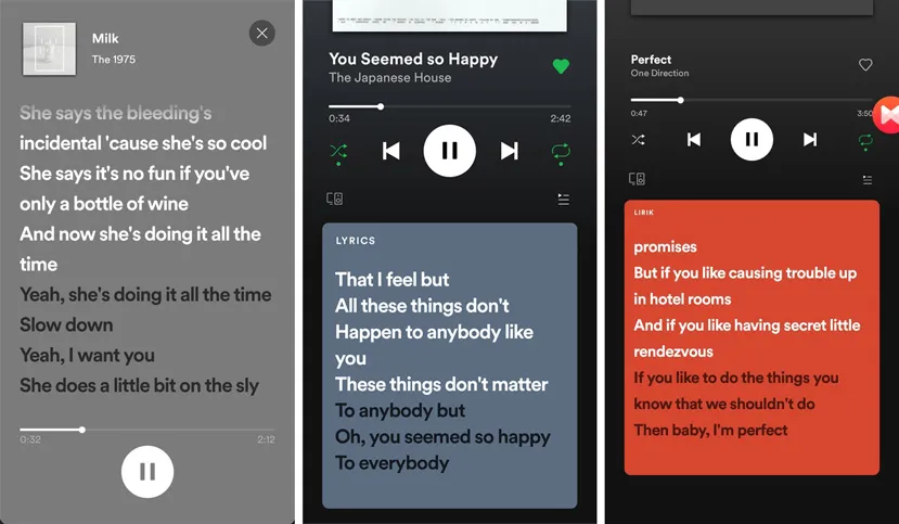 Geeknetic Spotify está probando su sistema de letras sincronizadas en algunos mercados 1