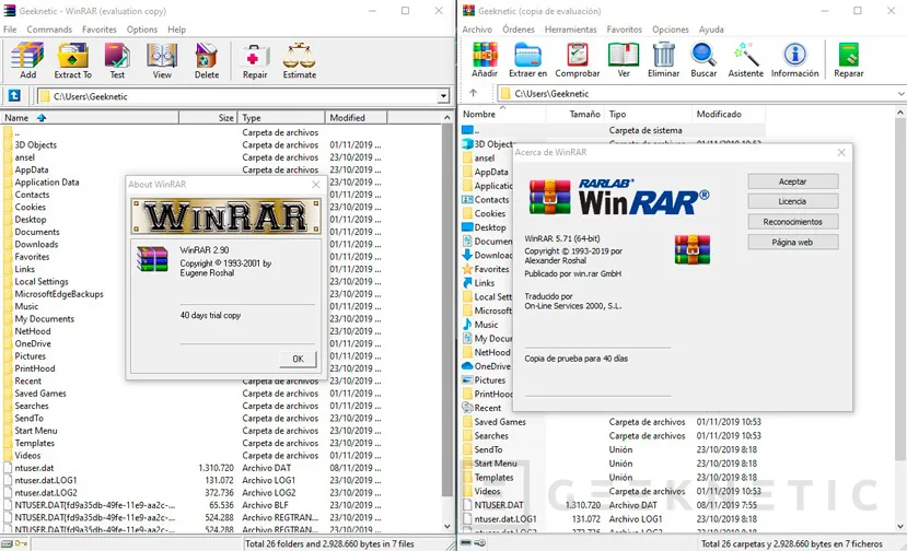 Geeknetic Winrar vs 7-Zip vs Winzip - ¿Cual es el mejor descompresor para Windows? 3
