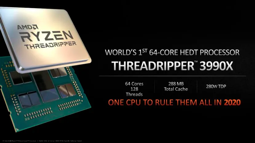 Geeknetic Los Threadripper 3990X de 64 núcleos y 128 hilos de AMD llegarán en 2020 con 288 MB de caché y un TDP de 280W 1