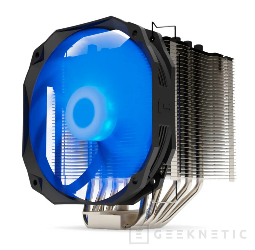 Geeknetic Ventilador RGB de 14 cm en el renovado disipador SilentiumPC Fortis 3 RGB HE1425 con un TDP de 220 W 1