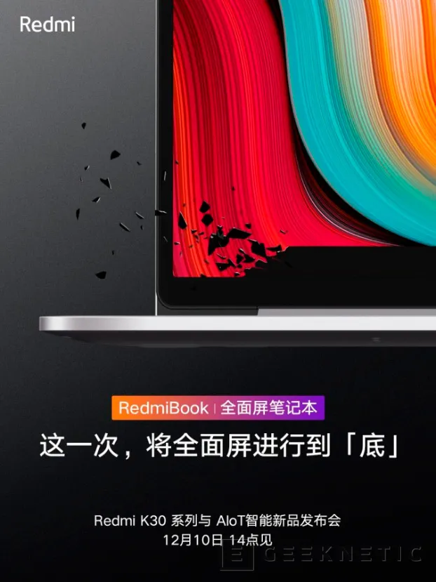Geeknetic Xiaomi reduce a la mitad los bordes inferiores de sus próximos portátiles RedmiBook con procesadores AMD Zen 2 2