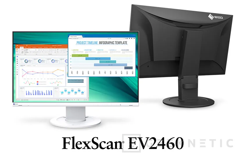 Geeknetic Con un diseño sin bordes y hechos con materiales reciclados llegan los monitores EIZO FlexScan EV2460 y EV2360 1