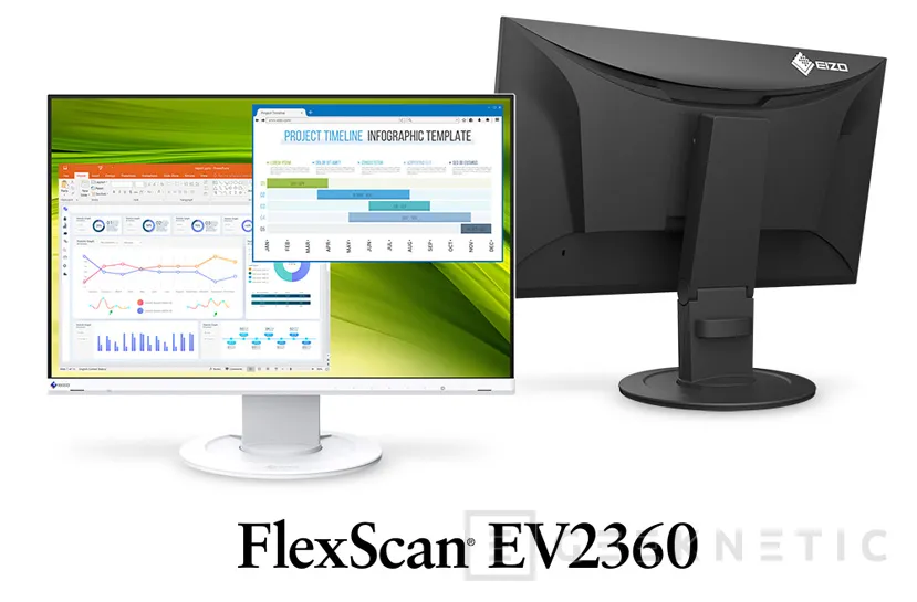 Geeknetic Con un diseño sin bordes y hechos con materiales reciclados llegan los monitores EIZO FlexScan EV2460 y EV2360 2
