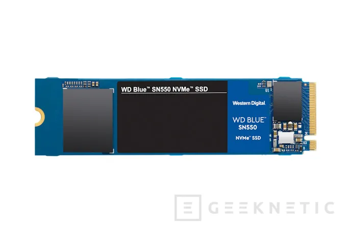 Geeknetic Los SSD Western Digital SN550 vienen en formato M.2 haciendo uso del bus PCIe 3.0 x4 1