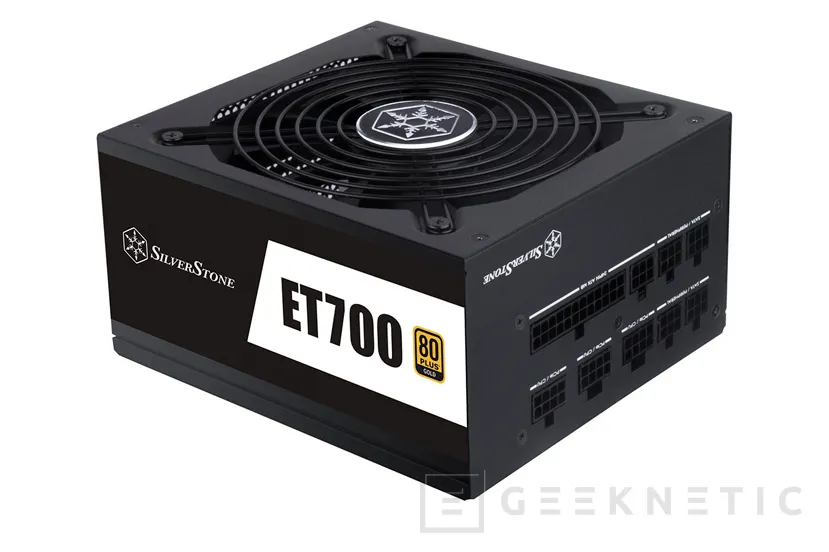 Geeknetic SilverStone añade la fuente ET700 de 700W con eficiencia 80 PLUS GOLD a su línea Essence 1