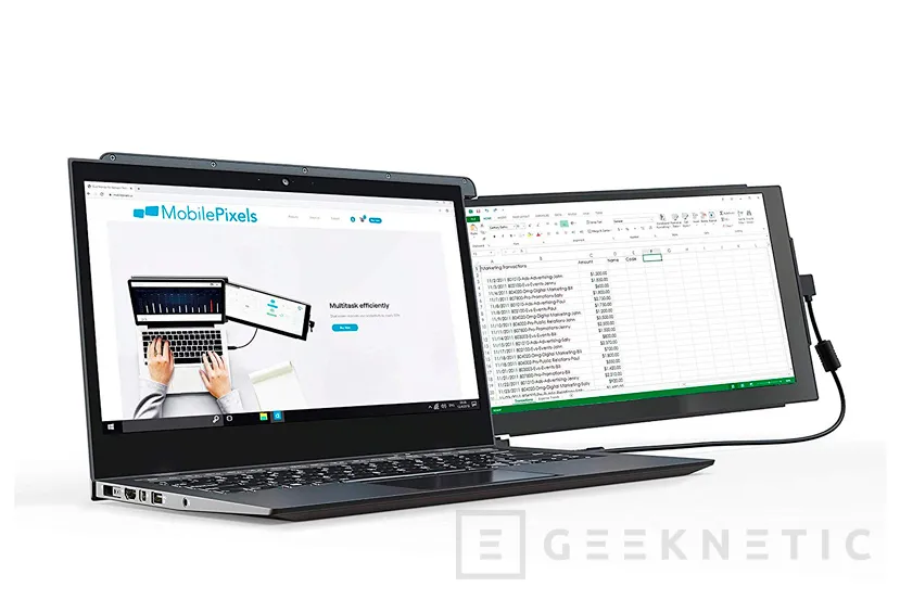 Geeknetic Mobile Pixels Duex Pro, una pantalla secundaria USB FullHD de 12,5&quot; pensada para portátiles 2