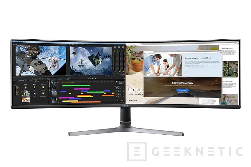 Geeknetic Samsung lanza el gigantesco monitor gaming de 49” ultra-panorámico C49RG9 con HDR1000, 120 Hz y compatible con G-Sync y FreeSync2 por 1399€ 4
