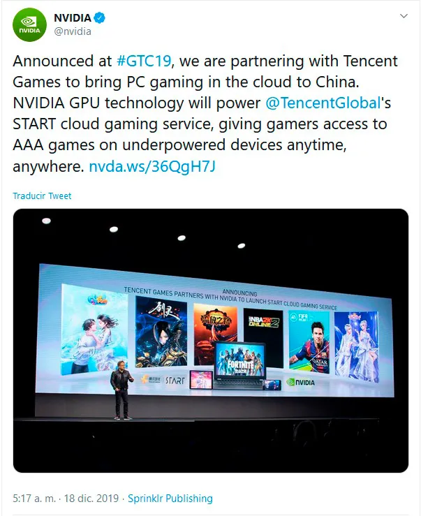 Geeknetic Tencent Games anuncia START, el “Stadia” para el mercado chino en colaboración con Nvidia 1