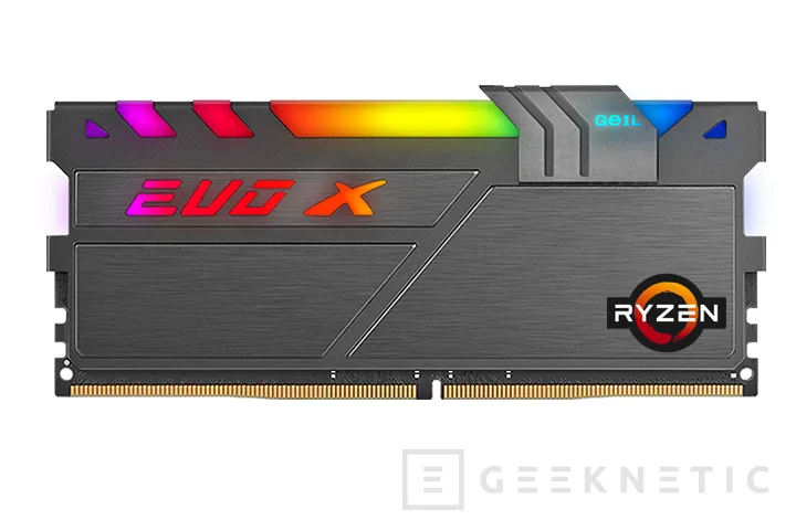 Geeknetic Geil lanza las memorias EVO X II AMD Edition optimizadas para Ryzen de tercera generación, 16GB a 3600 Mhz, CAS 18 y ARGB por 85 dólares  2