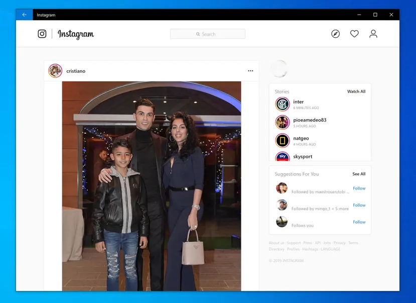Geeknetic La aplicación de Instagram para Windows 10 se verá reconstruida desde cero este año 2