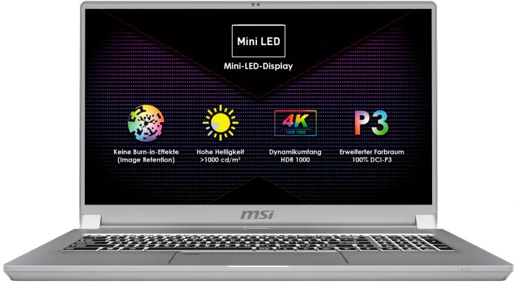 Geeknetic Creator 17: MSI presentará el primer portátil con tecnología mini-LED y certificación HDR1000 3